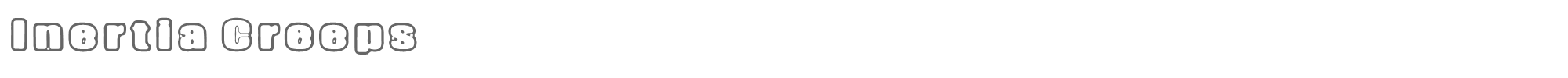 Sample characters Inertia Creeps Font